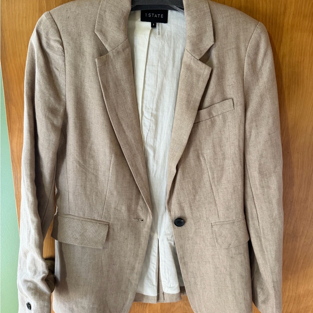 1. State Women's Beige Blazer